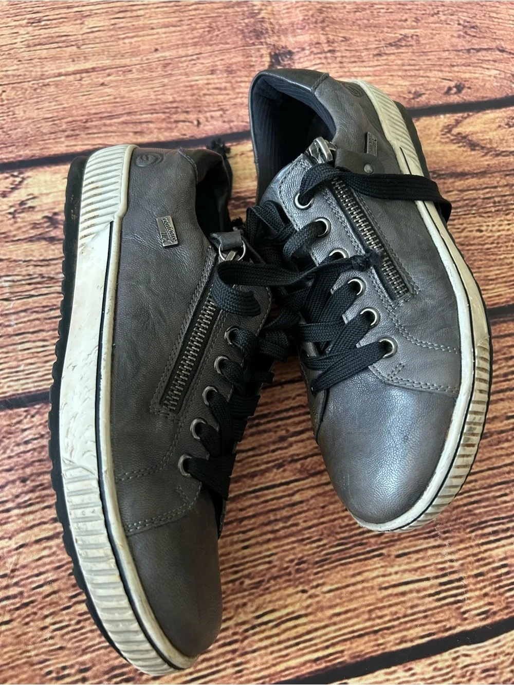 Remonte Soft D0700-42 Plum Leather Lace Up Comfort Shoes EU 38 US 7 7.5 Rieke